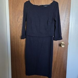 Le Chateau - Black 3/4 Sleeve Dress - XS / S